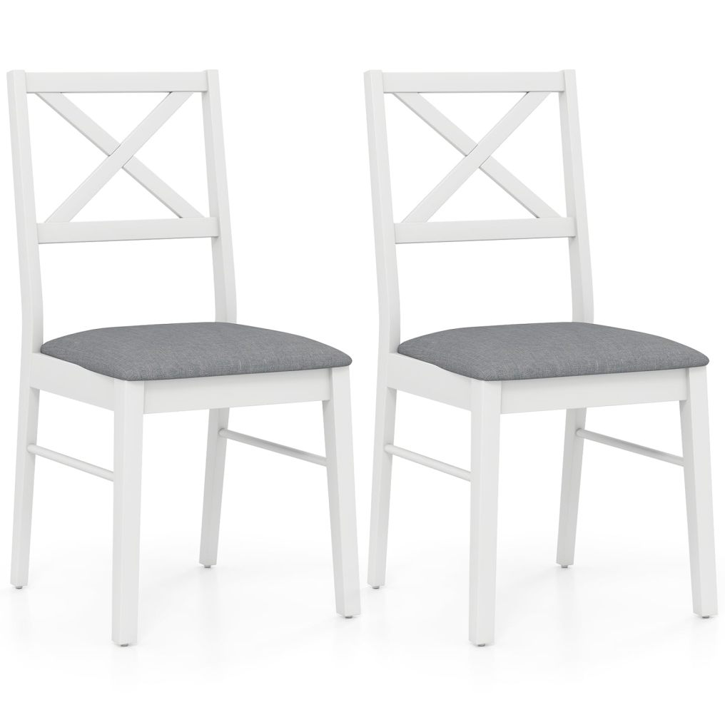 Upholstered Farmhouse Modern Dining Room Chairs with Backrest and 400LBS Capacity for Kitchen