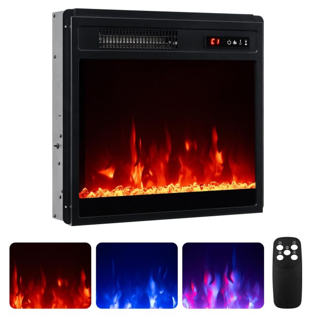 18 Inches Electric Fireplace 5,000 BTU Fireplace Insert w/Remote Control