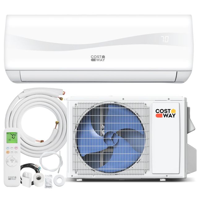 9100 BTU Mini Split Air Conditioner & Heater w/Heat Pump & Full Installation Kit