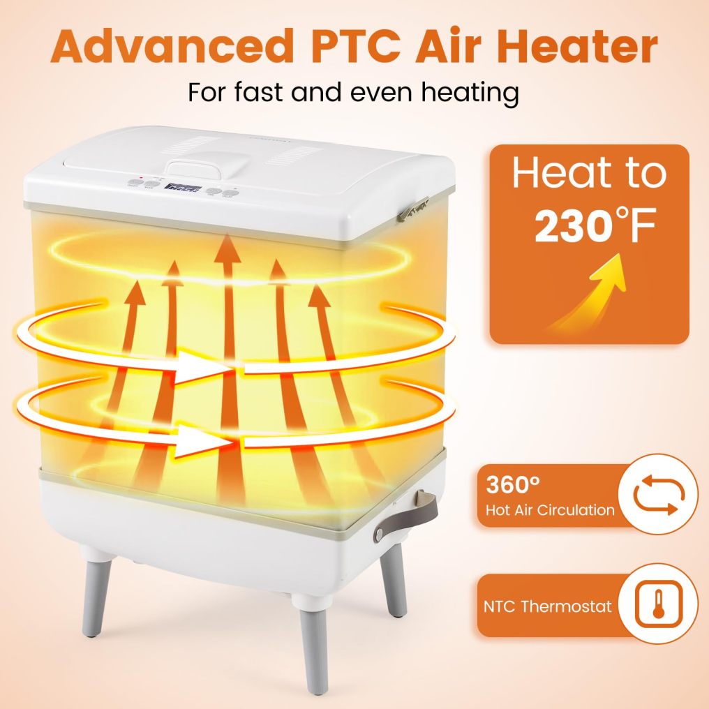 35L Large Towel Warmer Fits up to 3 Oversized 45” x 70” Towels