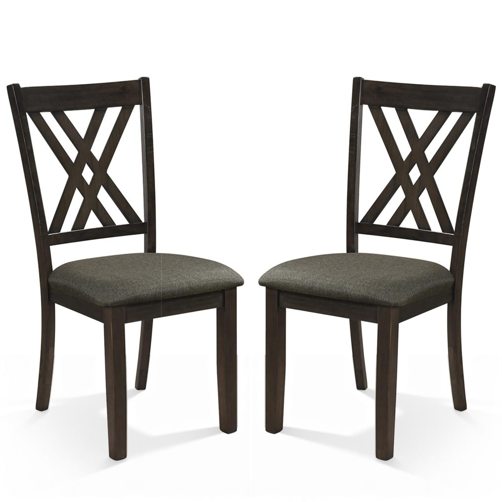 Set of 2/4 Dining Chairs Wooden Kitchen Side Chair
