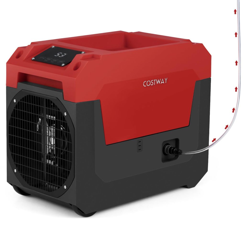 140 Pints Commercial Dehumidifier with Pump for Basements