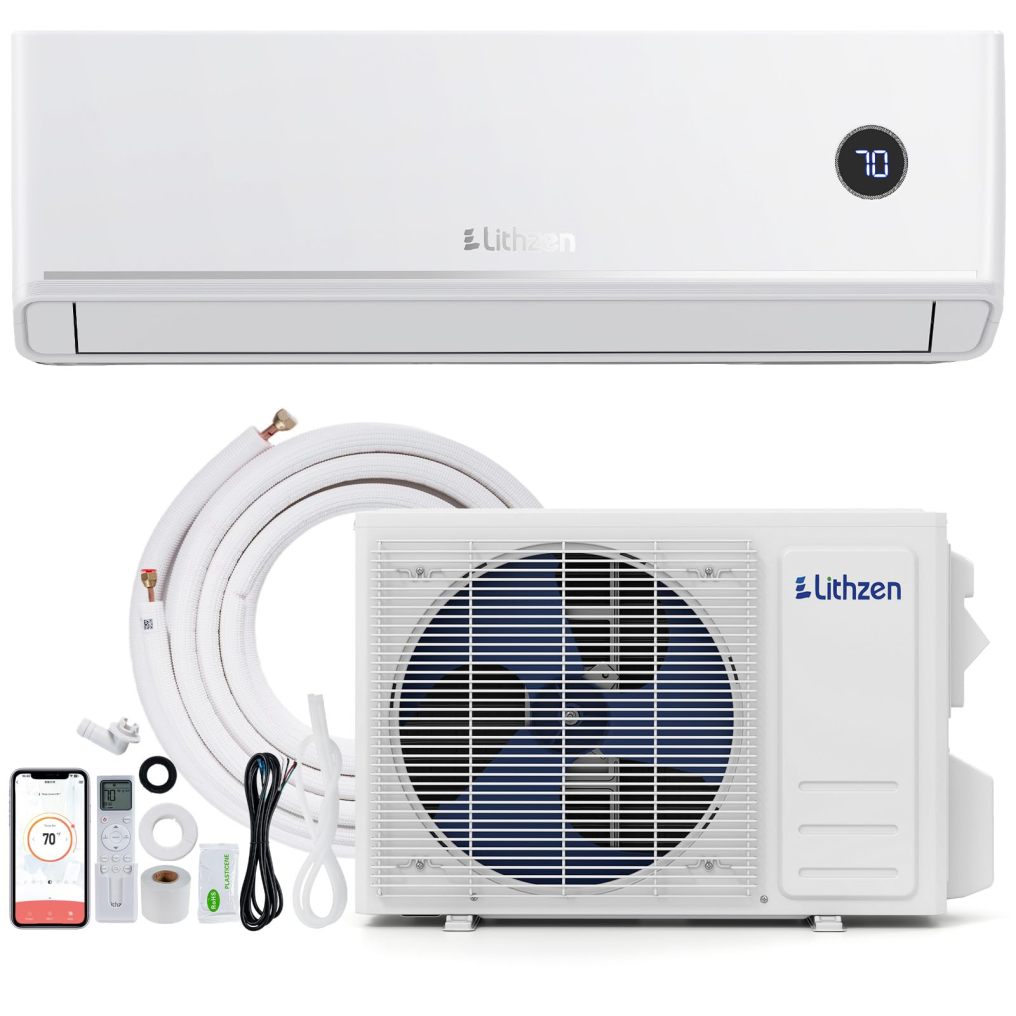 12000 BTU 18.1 SEER2 208/230V Mini Split Air Conditioner & Heater