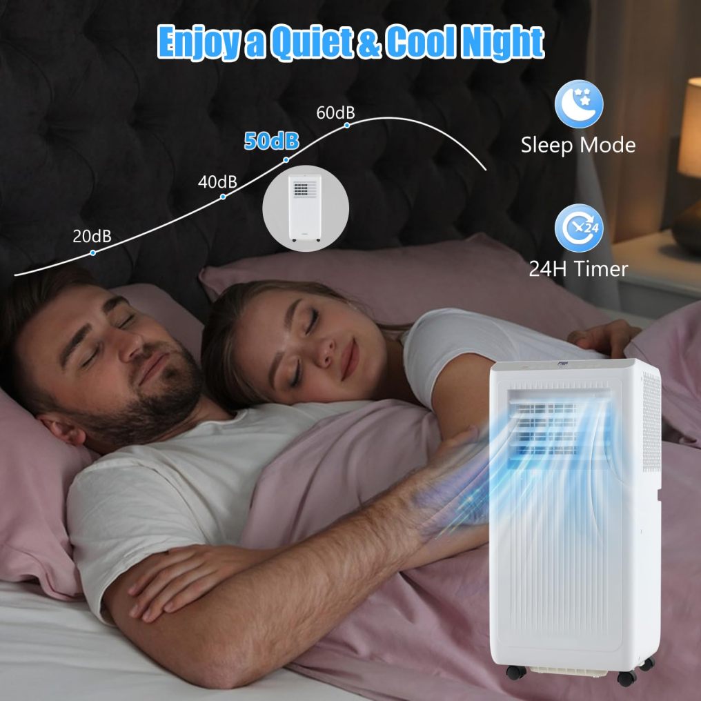 ARLIME Portable Air Conditioner, 3-in-1 Freestanding Air Cooler w/Fan, Sleep Mode