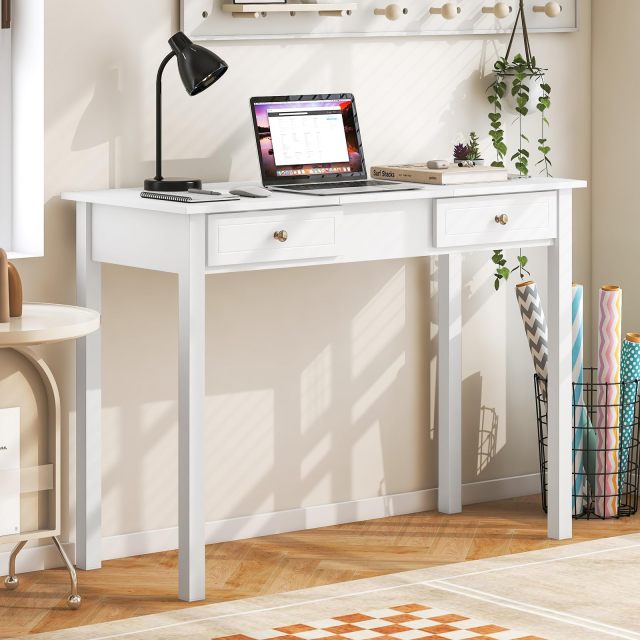 Vanity Desk with Flip Top Mirror Dressing Table