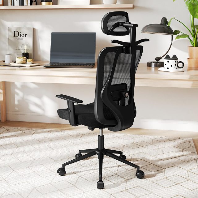 Mesh Office Chair | Ergonomic Computer Desk Chairs with 3D Headrest