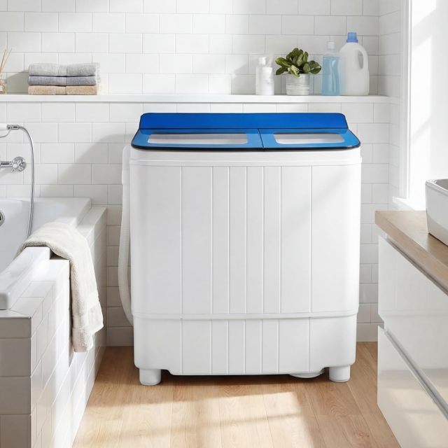 Portable Washing Machine 18 lbs Mini Laundry Machine with 11 LBS Washer