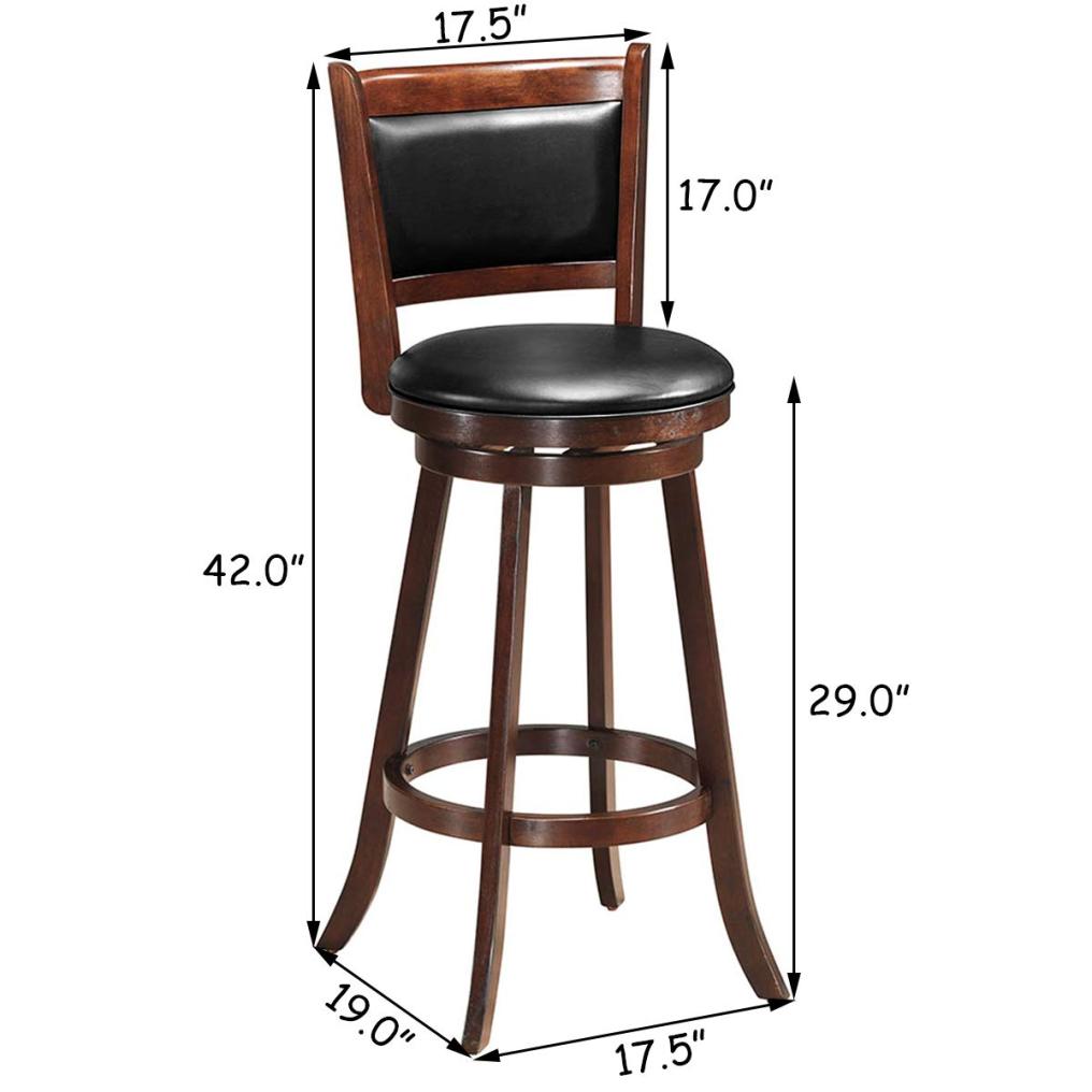 Bar Stools Set of 2 for Dining and Living Room