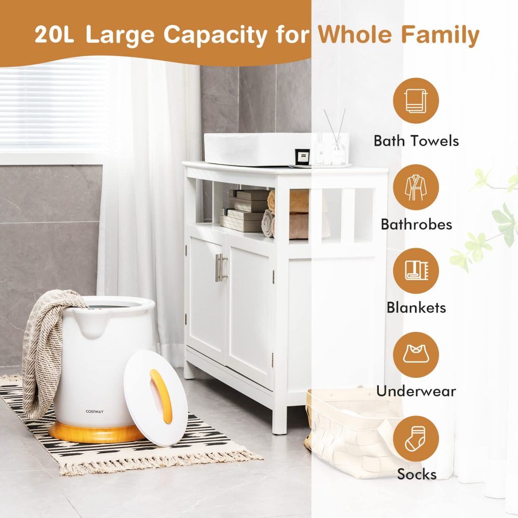 ARLIME Bucket Style Large Towel Warmer with Fragrance Holder