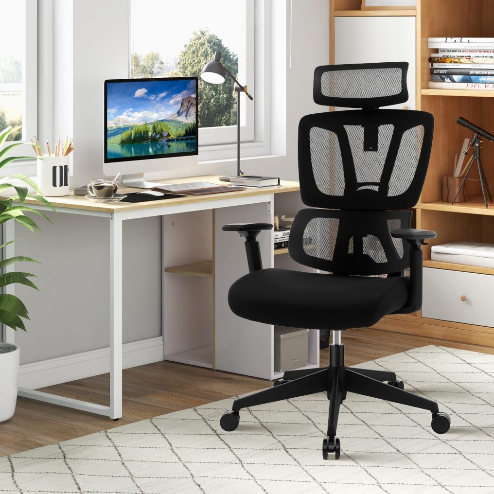 Ergonomic Mesh Office Chair High Back Computer Desk Chair with Adjustable Lumbar Support