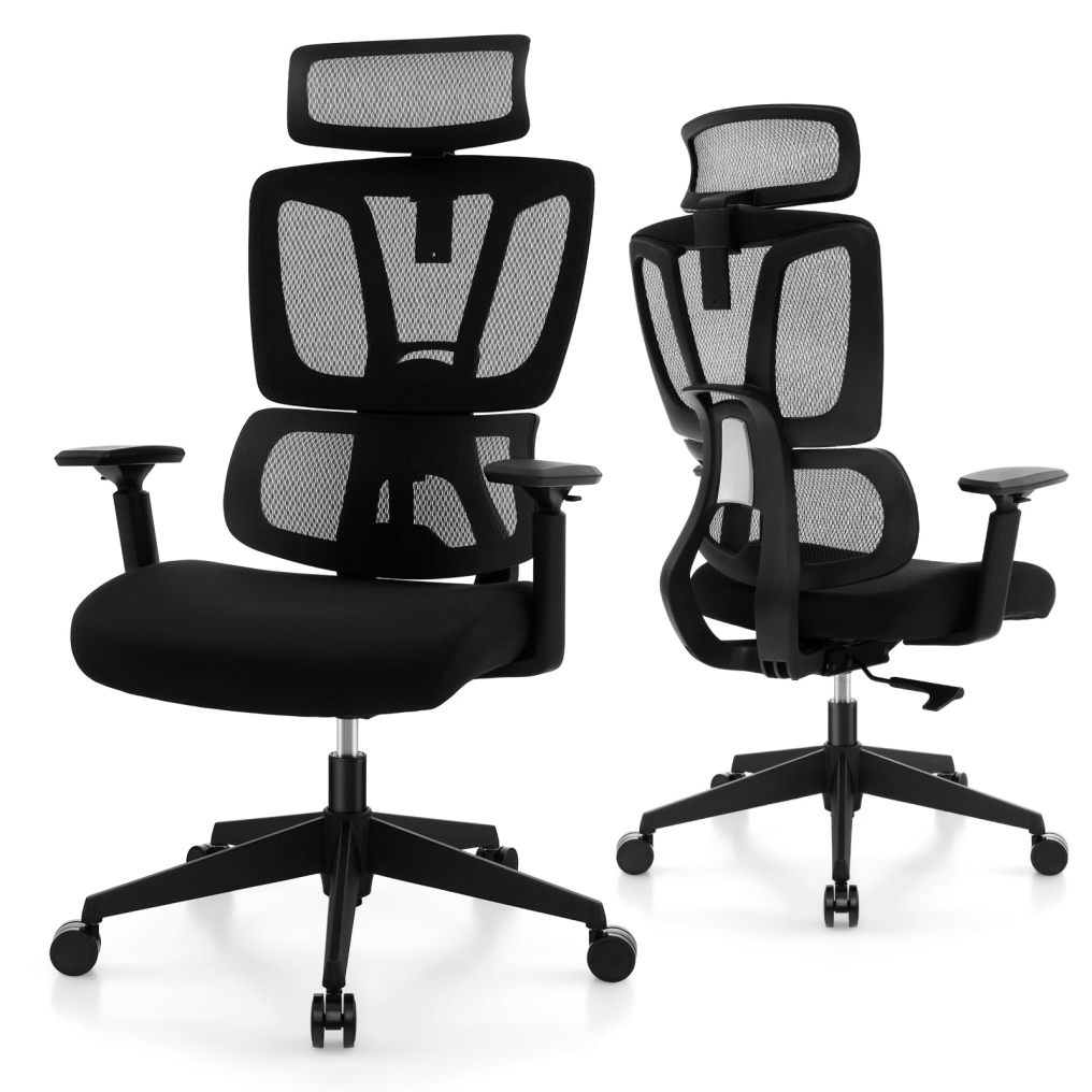 Ergonomic Mesh Office Chair High Back Computer Desk Chair with Adjustable Lumbar Support