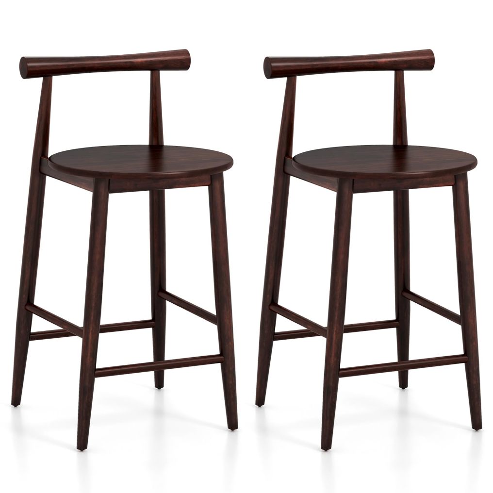 Bar Chair Set of 2 24'' Counter Height Stools Set