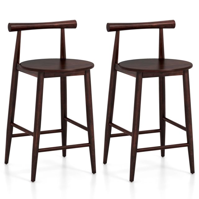 Bar Chair Set of 2 24'' Counter Height Stools Set