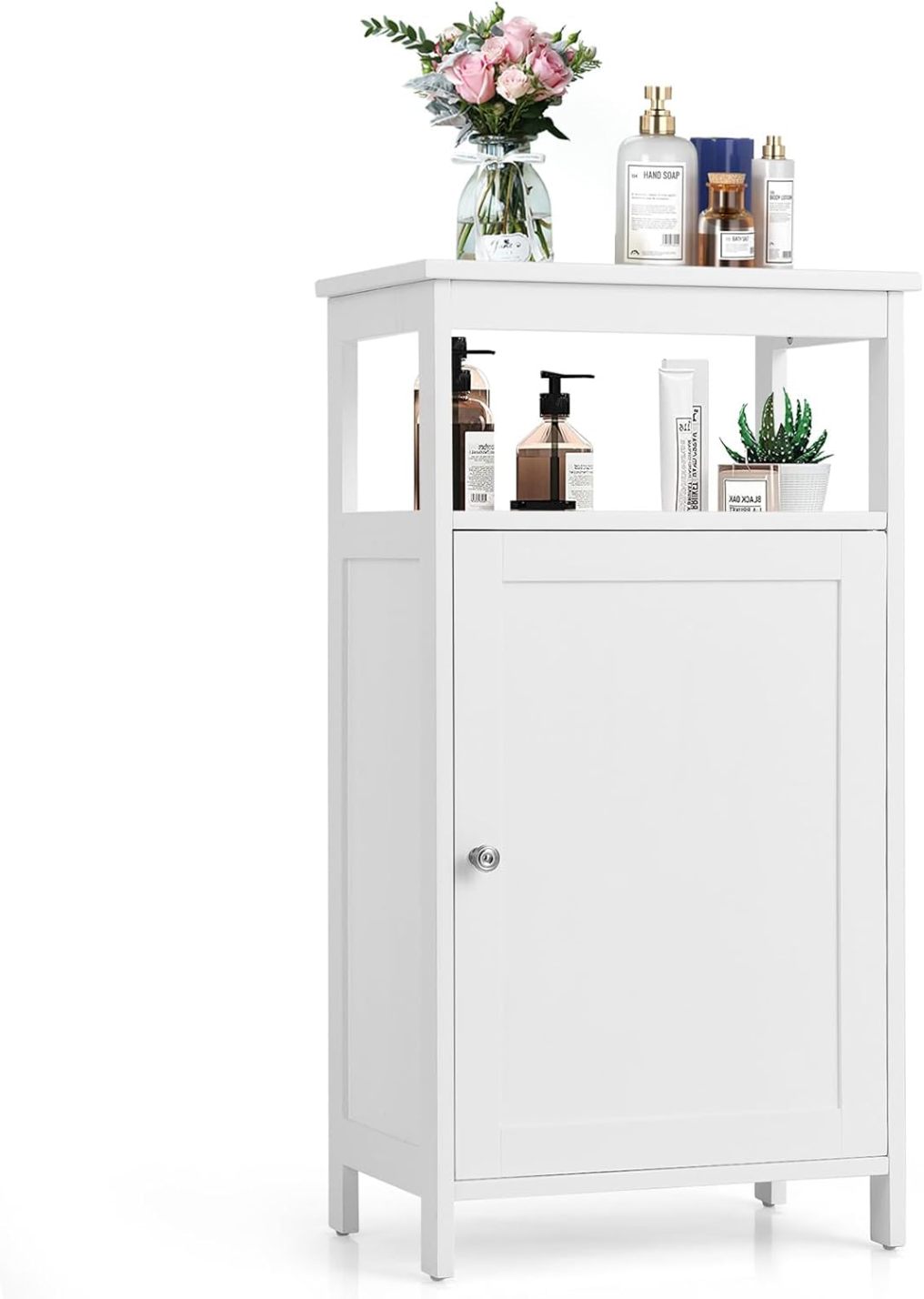 Bathroom Wooden Floor Cabinet with Multifunction Storage Rack