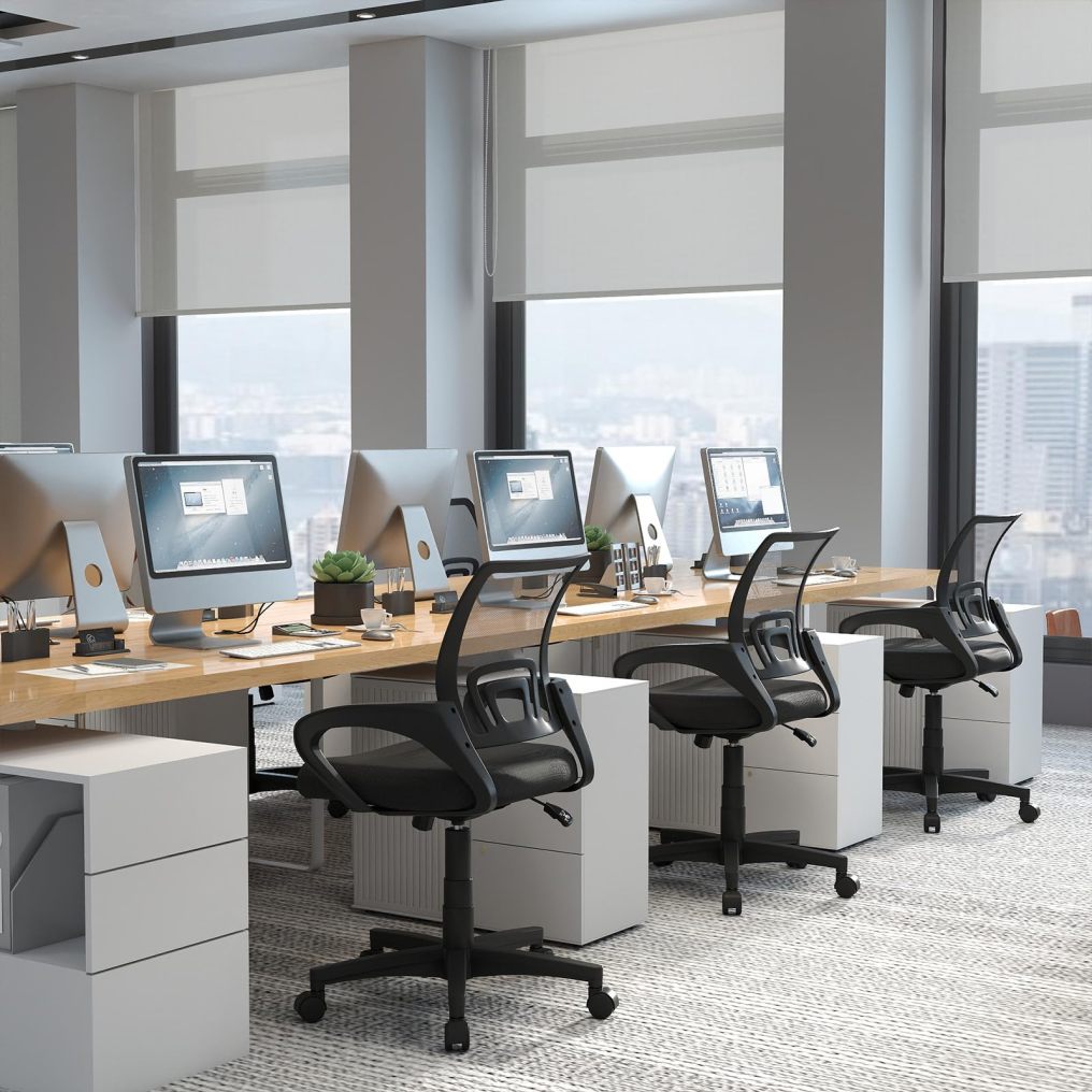 Mesh Office Chair | Ergonomic Computer Desk Chair with Lumbar Support