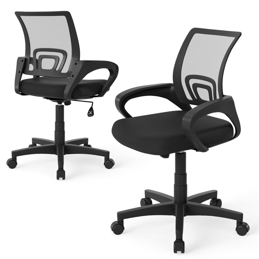 Mesh Office Chair | Ergonomic Computer Desk Chair with Lumbar Support