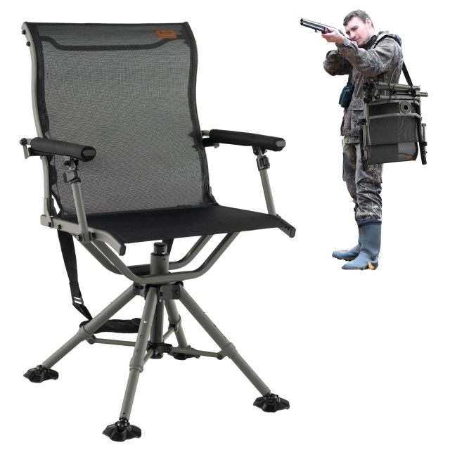 Folding Hunting Chair 360° Silent Swivel Hunting Blind Chair