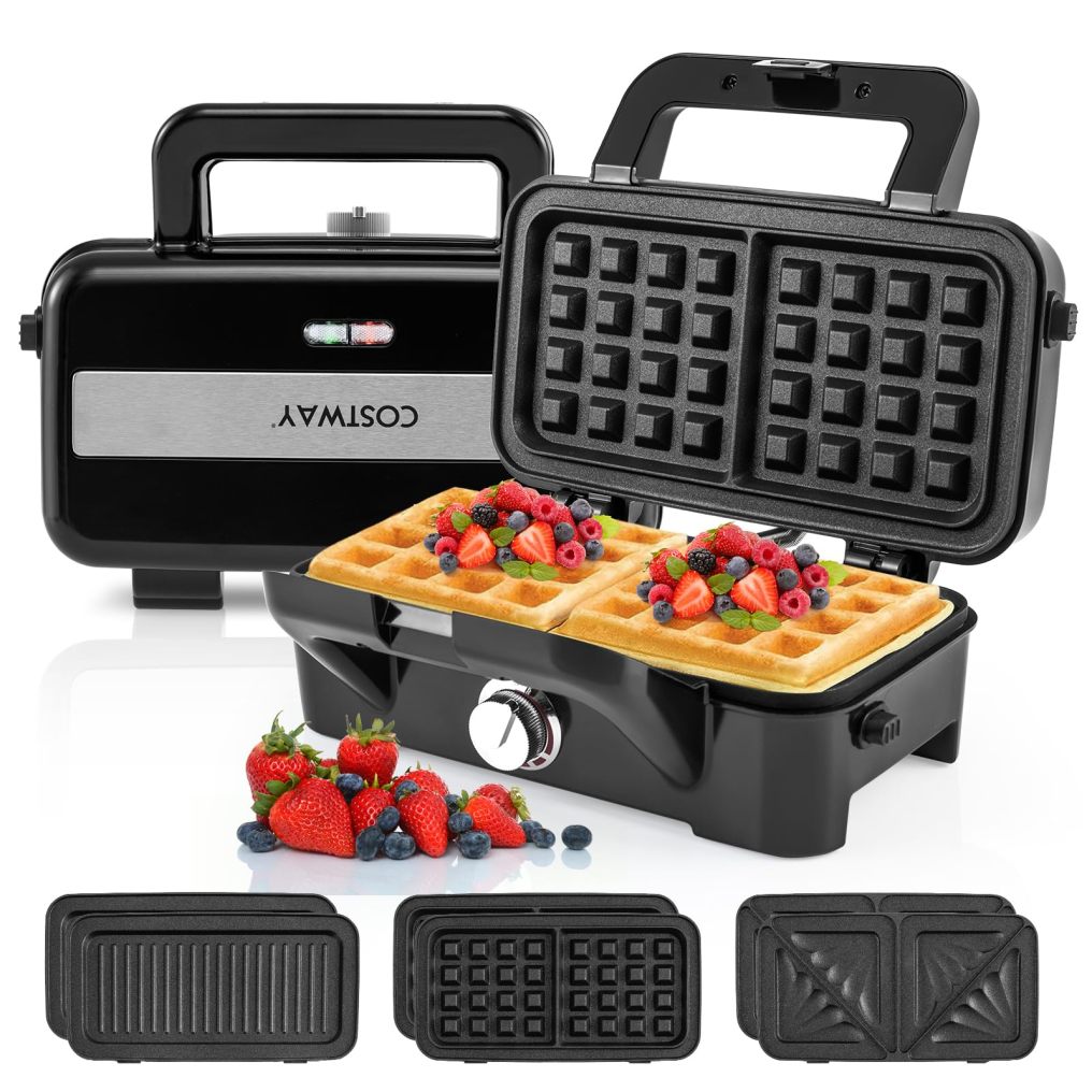 3 in 1 Sandwich Maker w/Removable Non-Stick Plates