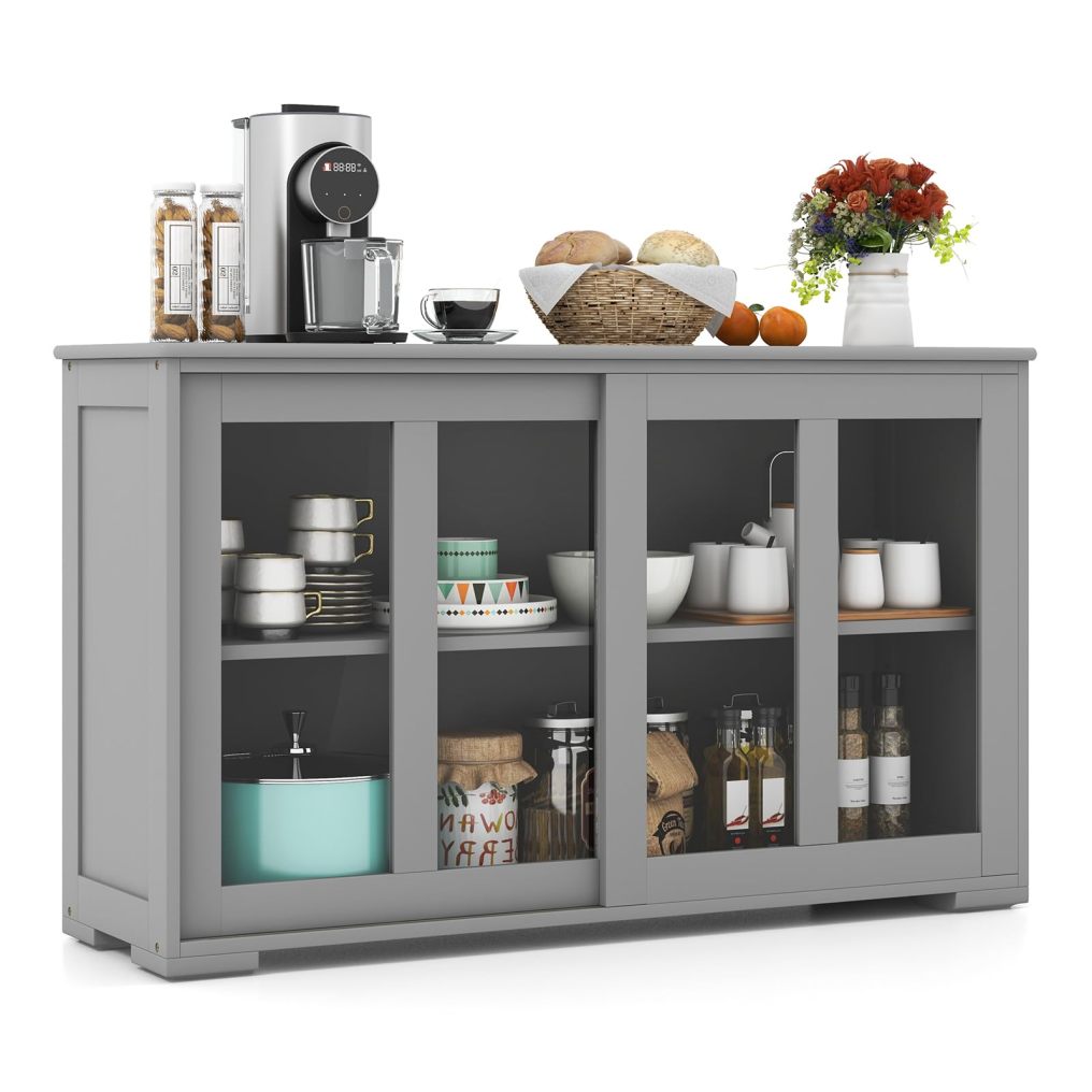 Buffet Sideboard with Storage 2-Door Floor Cupboard