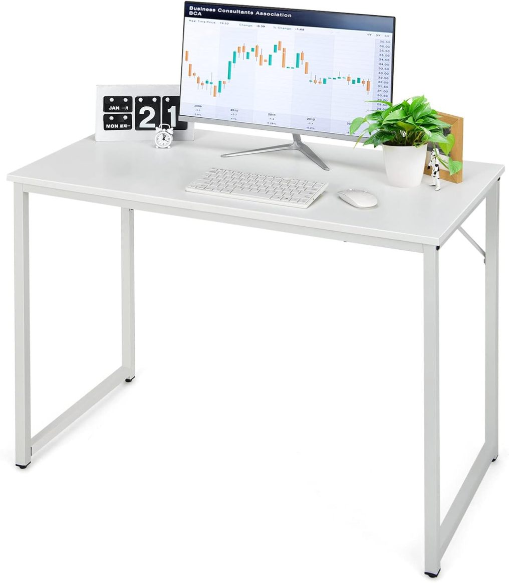 Home Office Computer Desk 40 inch Modern Simple Writing Study Desk