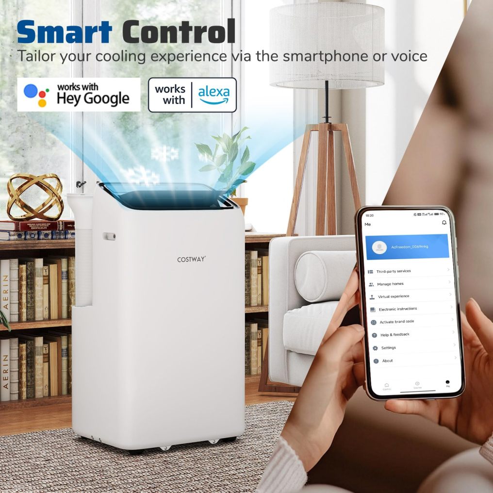 14000 BTU Inverter Portable Air Conditioner 3 in 1 Wifi Enabled AC Unit