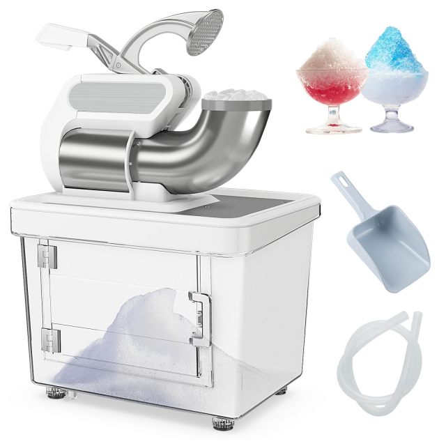 ARLIME Shaved Ice Machine Commercial, 660 LBS/H 300W Electric Ice Crusher