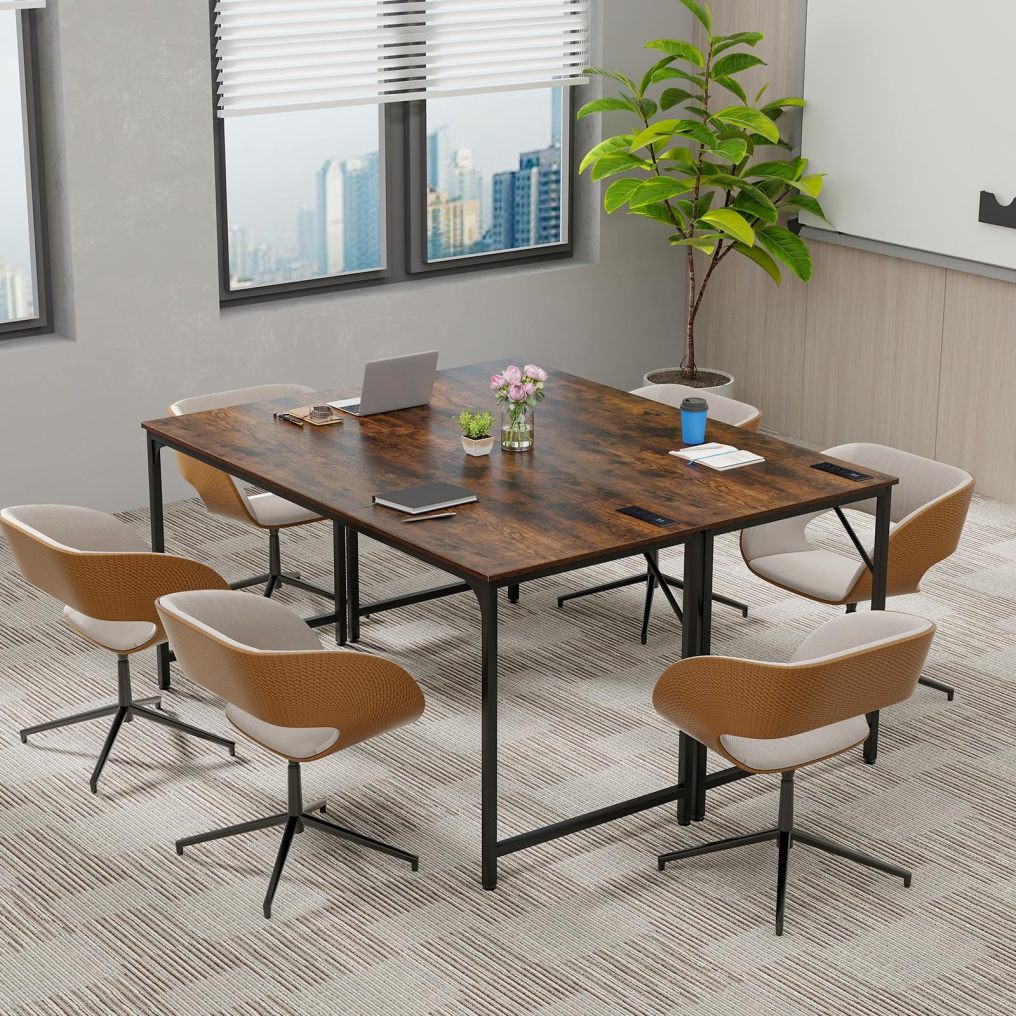 60 Inch Conference Table Set of 2/4/6 Boardroom Meeting Desk
