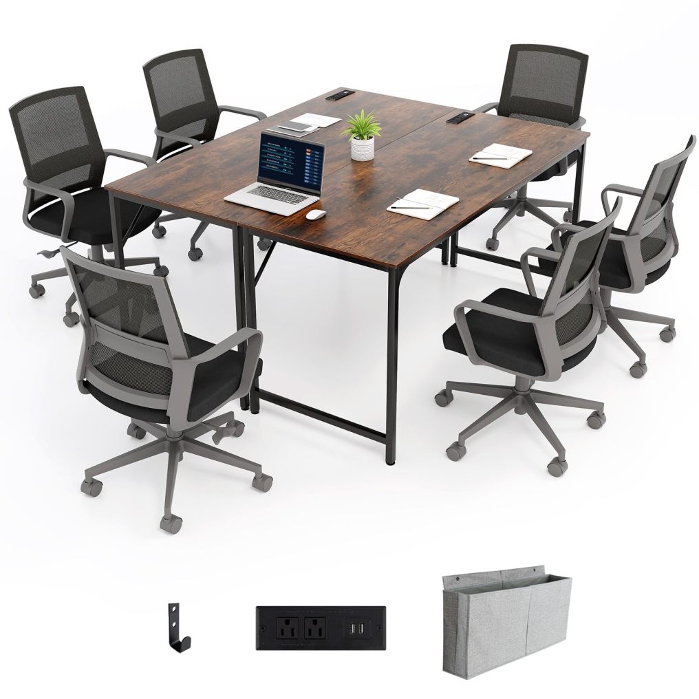 60 Inch Conference Table Set of 2/4/6 Boardroom Meeting Desk
