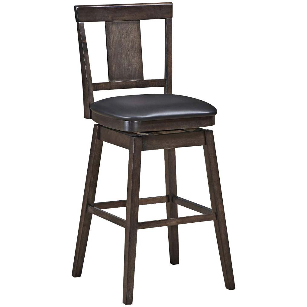 Wooden Bar Height Bar Stool for Dining and Living Room