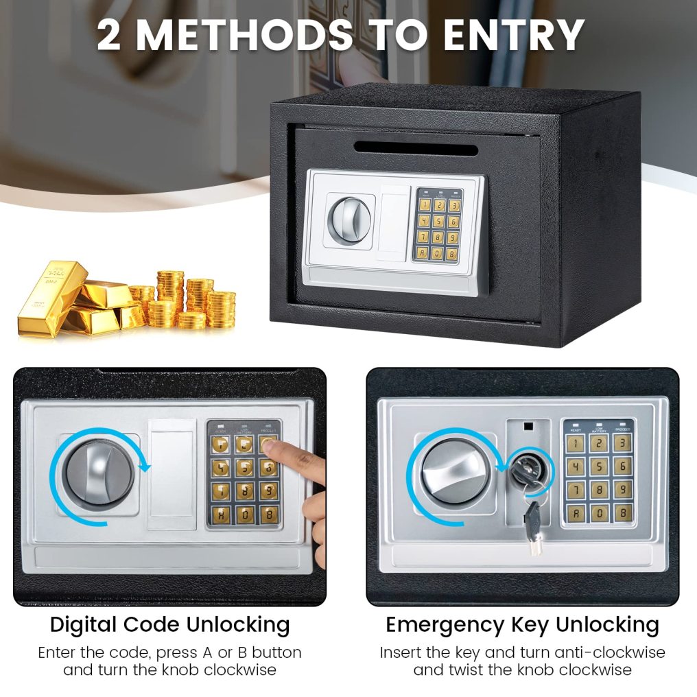 14-inch Electronic Depository Safe Box with Drop Slot