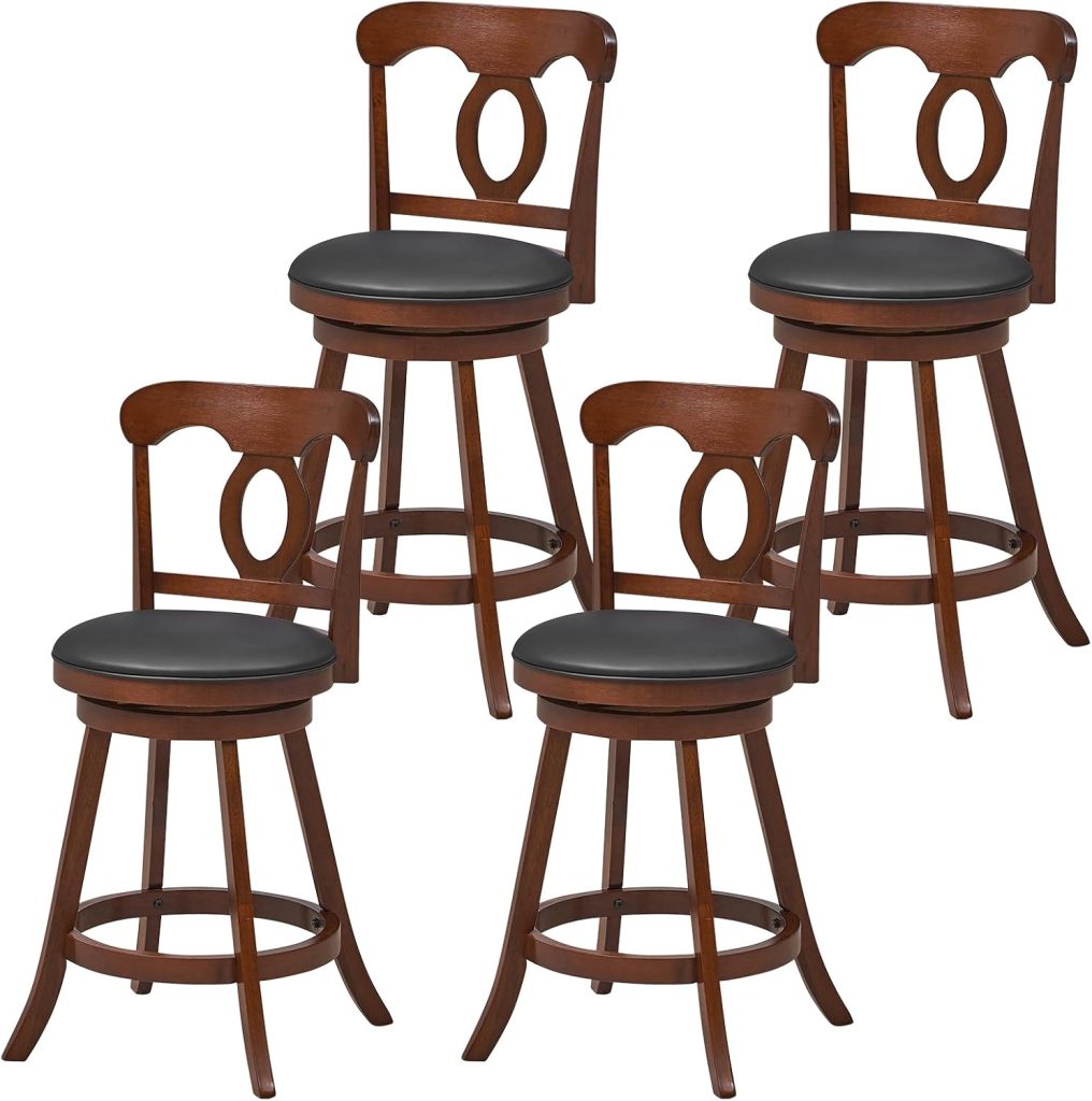 Bar Stools 24 Inch Swivel Counter Height Chairs (Set of 2/4)