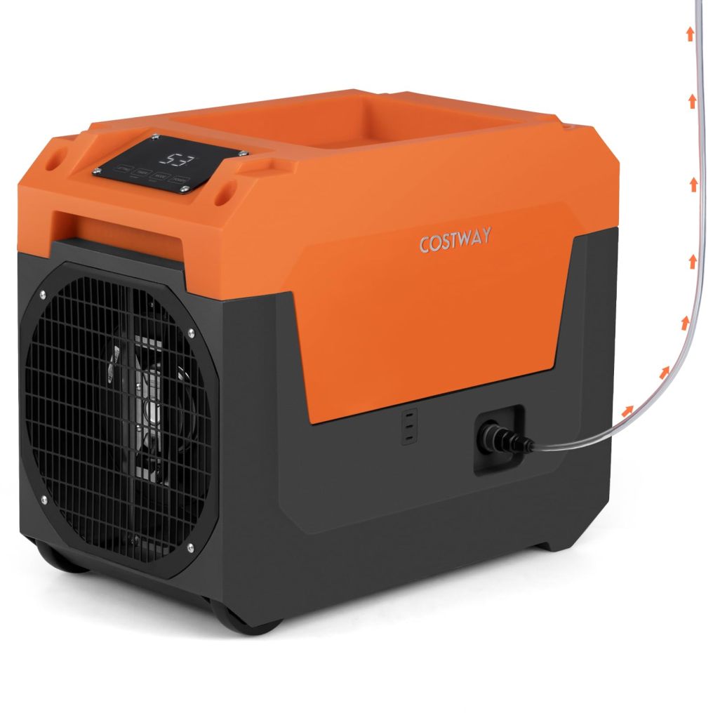 140 Pints Commercial Dehumidifier with Pump for Basements