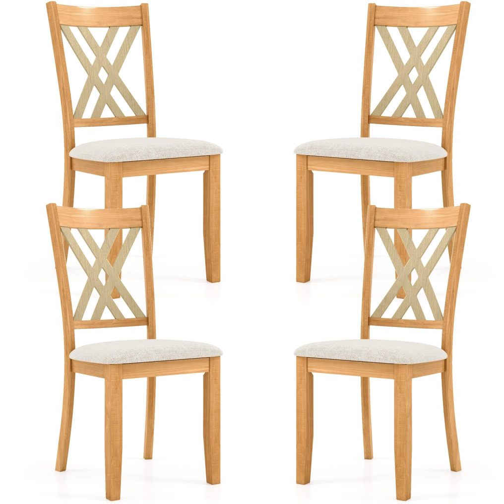 Set of 2/4 Dining Chairs Wooden Kitchen Side Chair