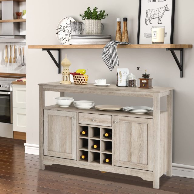 Buffet Cabinet Storage Sideboard Server Console Table