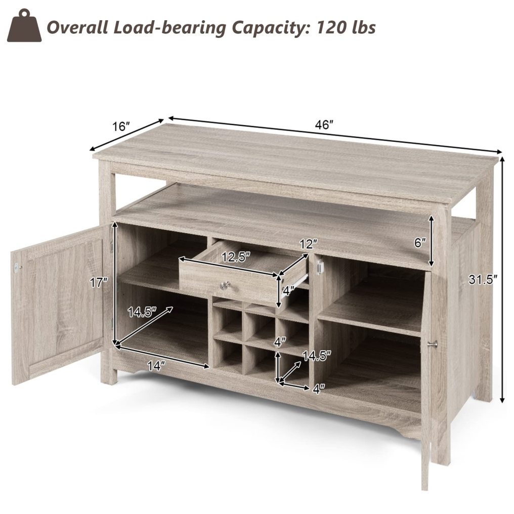 Buffet Cabinet Storage Sideboard Server Console Table