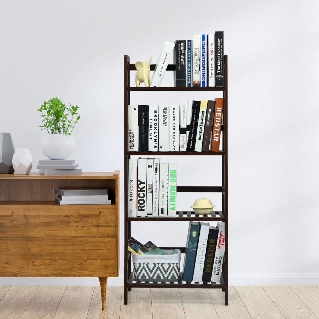 4 Tier Ladder Shelf for Living Room