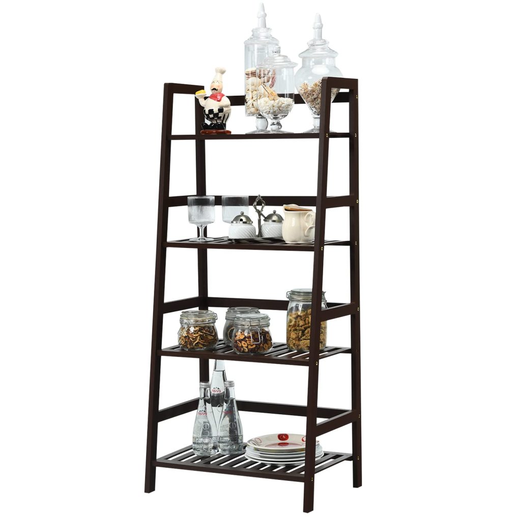 4 Tier Ladder Shelf for Living Room