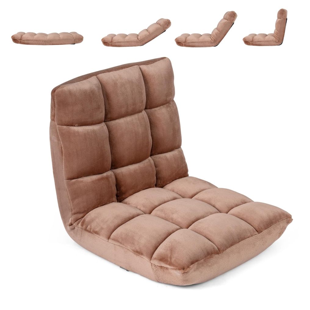 Floor Chair | Video Gaming Chairs with Back Support & Adjustable 14-Position