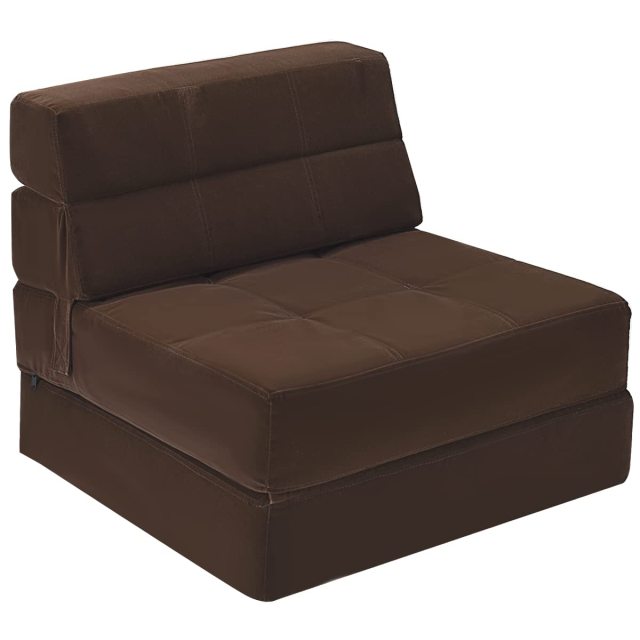 3 in 1 Fold Floor Couch Lounge Sleeper with Thick Cushion for Living Room Bedroom