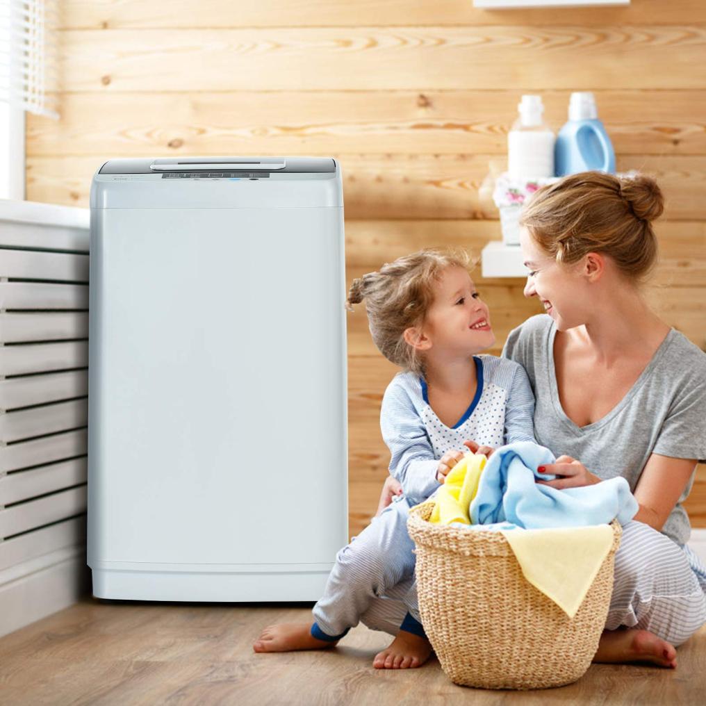 Portable Washing Machine, 2-in-1 Laundry Washer and Spin Combo with 10 Programs, 8.8lbs Capacity