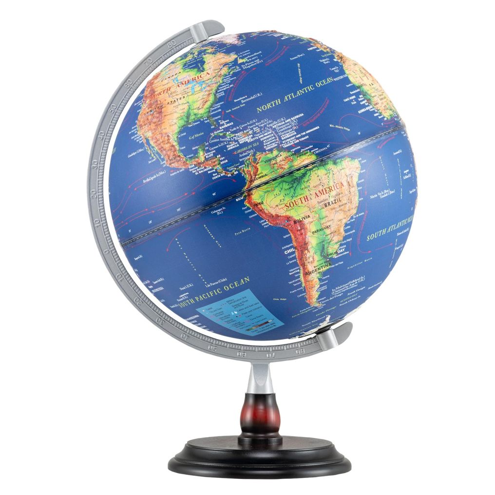 12” Illuminated World Globe Geography Educational Globe