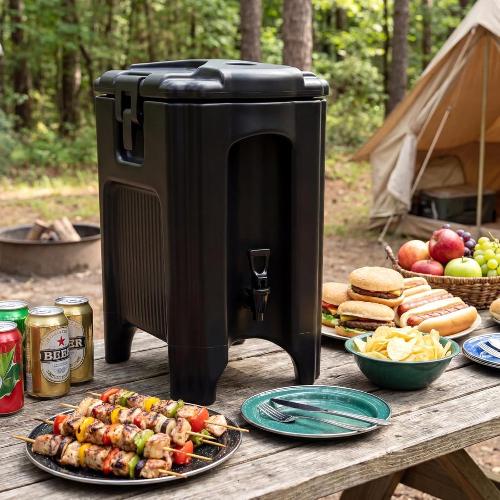 4.5 Gal Insulated Beverage Dispenser | Commercial Coffee Tea Iced Thermal Drink Server Containers