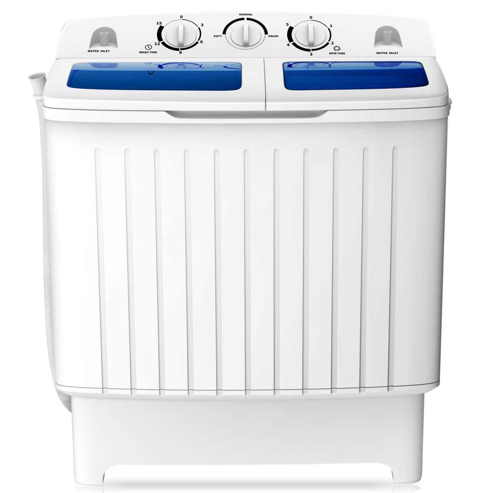 ARLIME 20 lbs Compact Twin Tub Washing Machine for Home Use