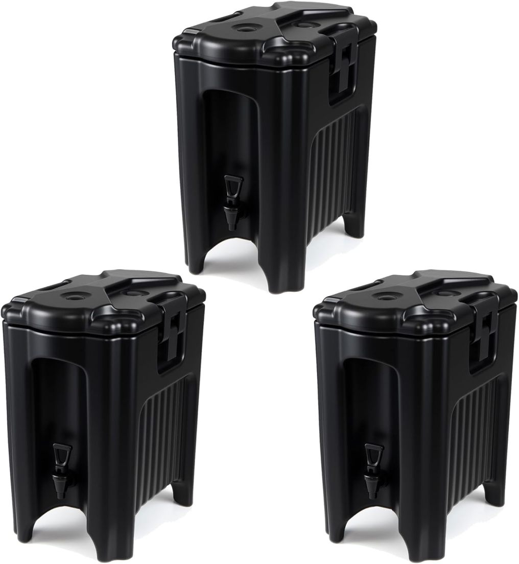 4.5 Gal Insulated Beverage Dispenser | Commercial Coffee Tea Iced Thermal Drink Server Containers