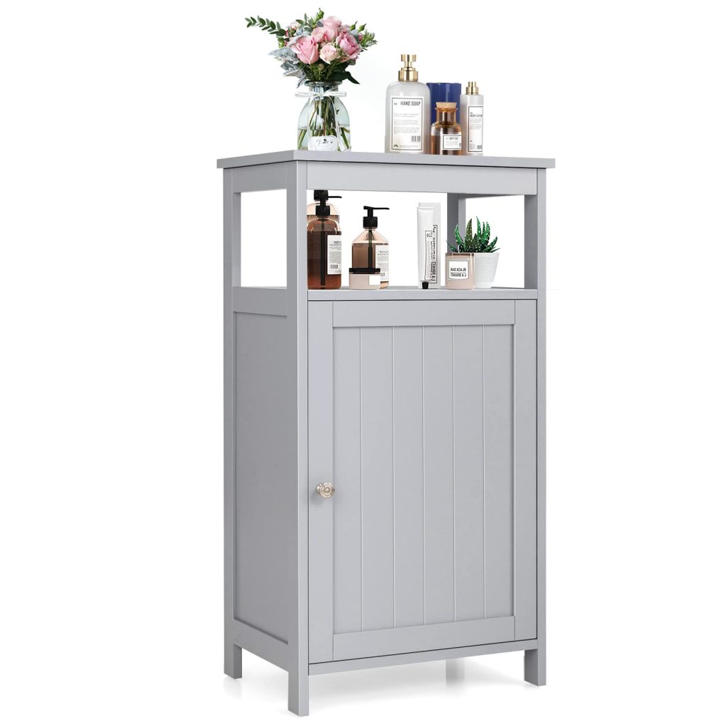 Bathroom Wooden Floor Cabinet with Multifunction Storage Rack