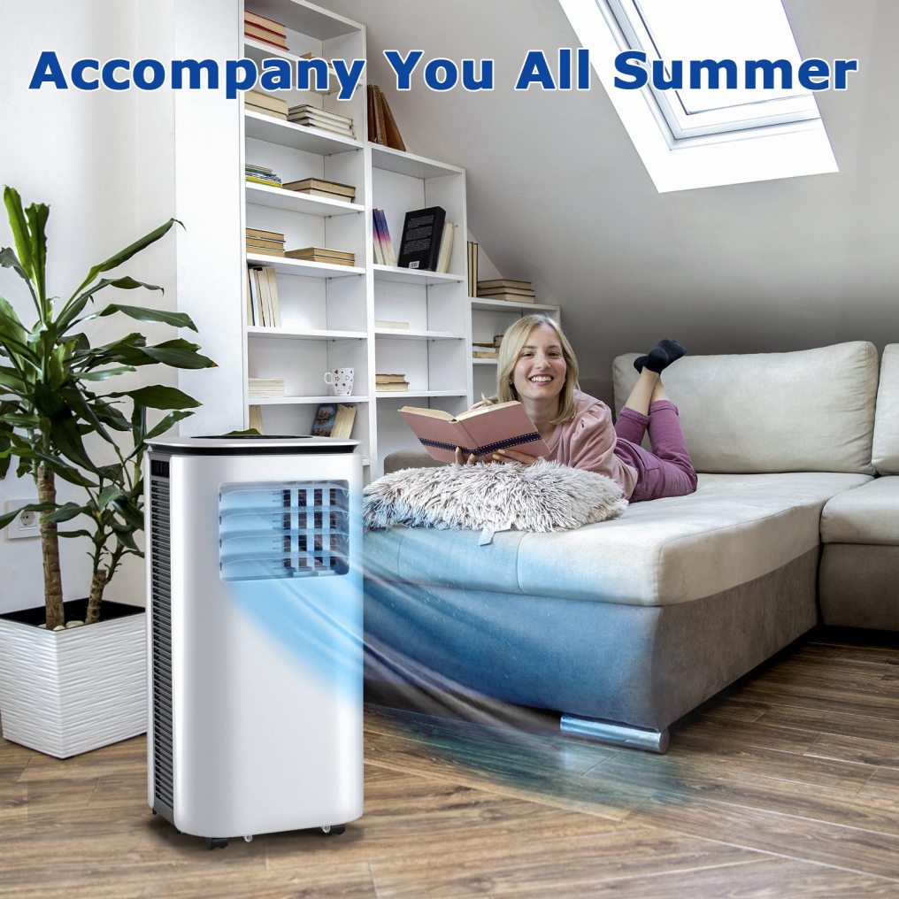ARLIME 9,000 BTU (6,500 BTU SACC) Portable Air Conditioner, AC Unit Portable with Remote Control