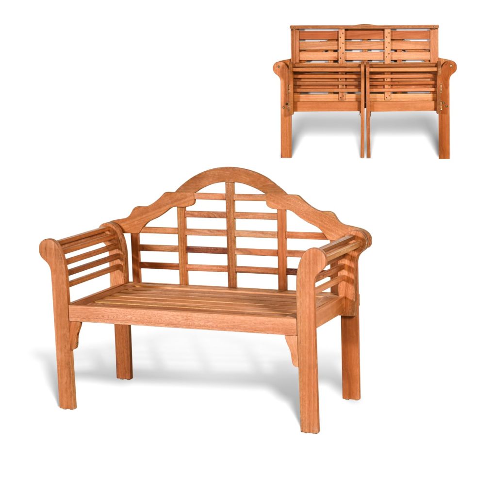 Folding Wooden Bench Outdoor for Garden