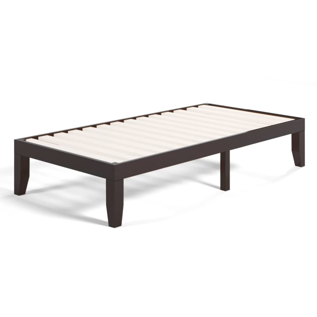Platform Bed Frame 14 Inches Solid Rubber Wood Bed Frame