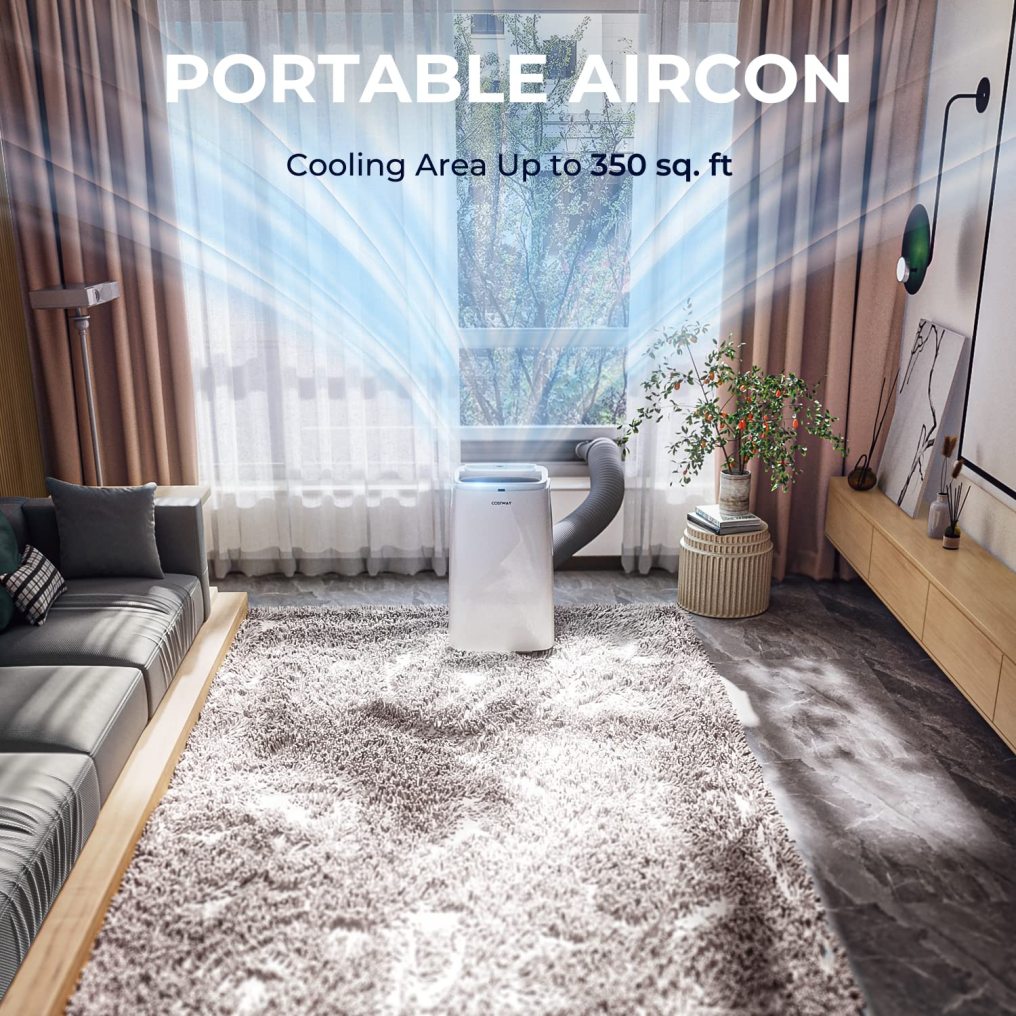 ARLIME Portable AC Air Conditioner 9000 BTU/ 12000BTU, AC Units for Rooms 3-in-1 with Fan & Dehumidifier