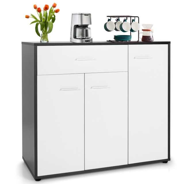 Buffet Cabinet White Kitchen Buffet Storage Cabinet